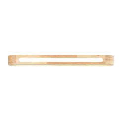Farmhouse Dimmable LED Wood Oval Flush Mount Light
