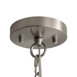 Farmhouse 1-Light Hammered Glass Bell Kitchen Pendant Light