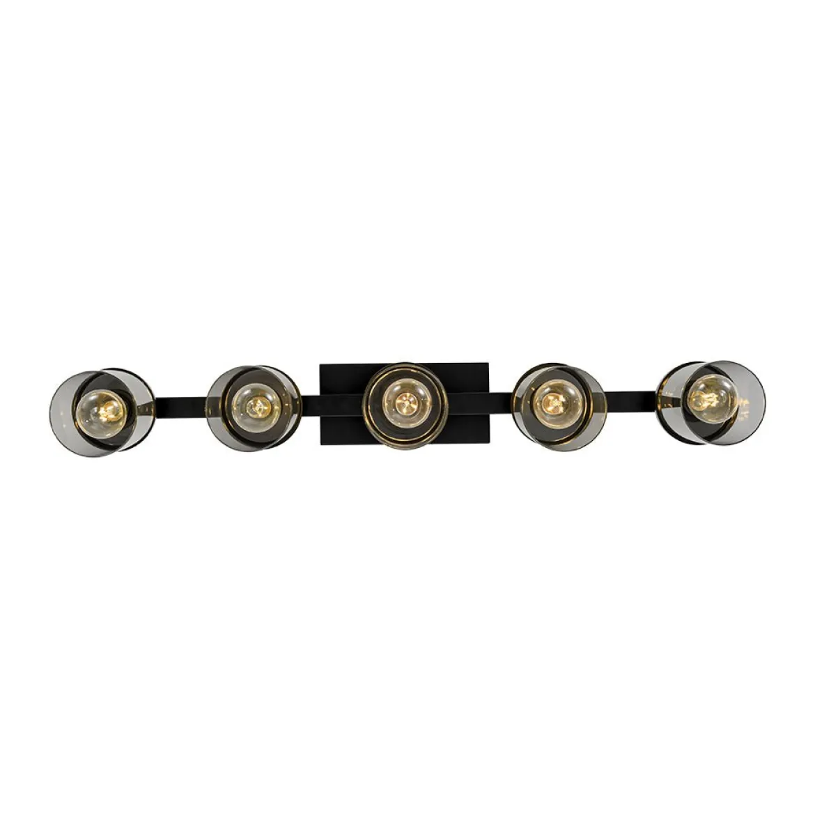 Farmhouse Linear Glass Wooden Kitchen Island Ceiling Light