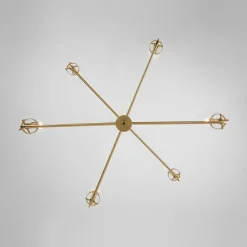 French Cylinder Ribbed Glass Round Tiered Candle Chandelier
