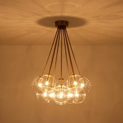 Glam Bouquet Cluster Glass Globe Bubble Ceiling Chandelier