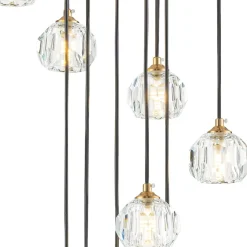 Glam 12-Light Cluster Cutting Crystal Pendant Chandelier