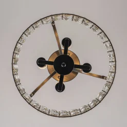Glam 4-Light Drum Crystal Ceiling Light