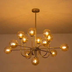 Glam 13-Light Sputnik Glass Globe Bubble Chandelier