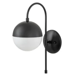 Goose Arm Globe Wall Sconce