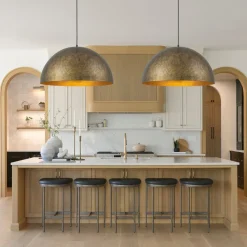 Industrial Oversized Large Metal Dome Pendant Light