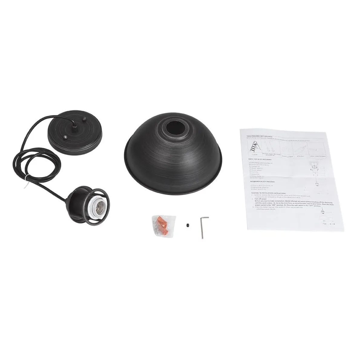 Industrial Single Pot Lid Dome Pendant