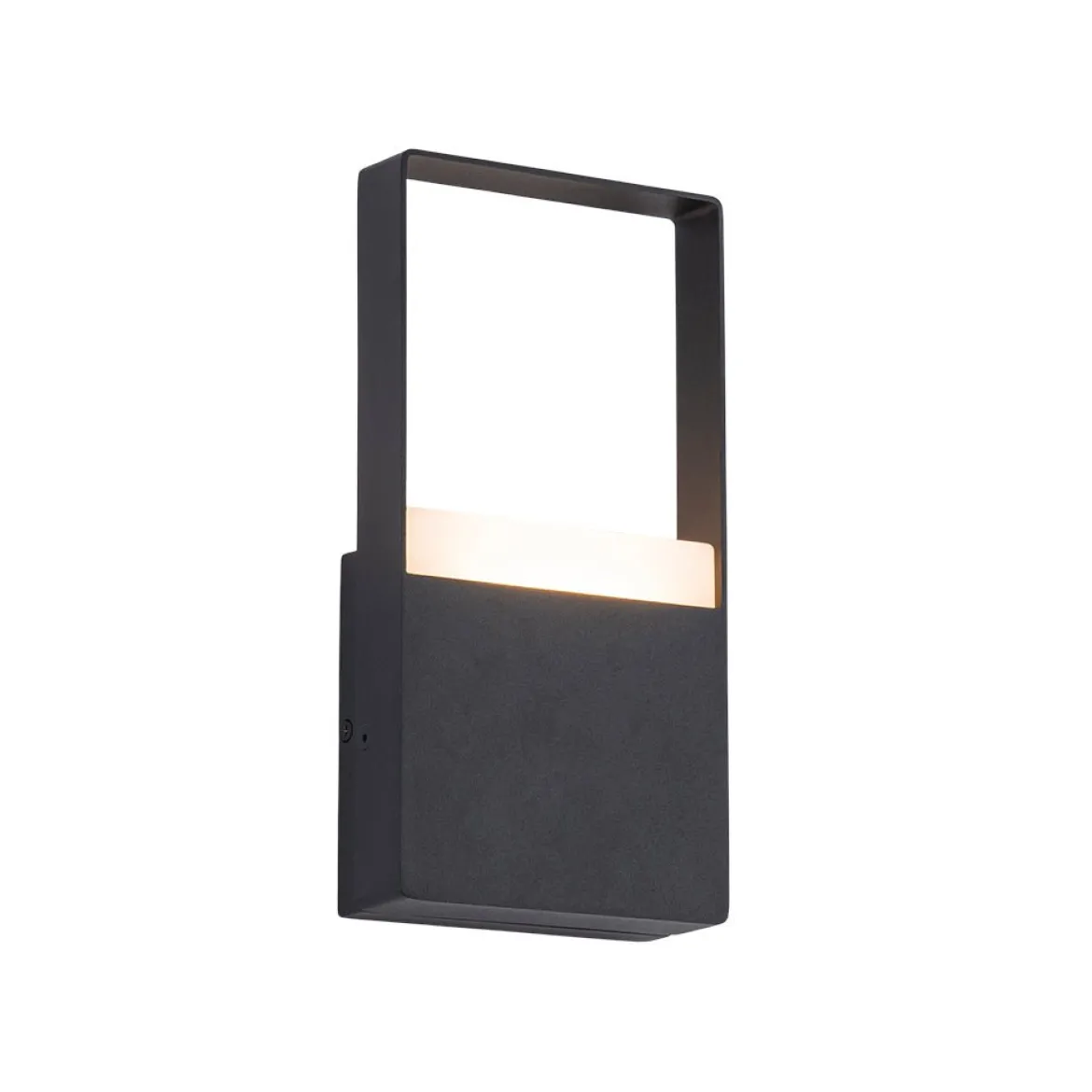 IP54 Black Rectangular Dimmable LED Outdoor Wall Lamp