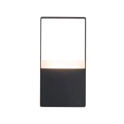 IP54 Black Rectangular Dimmable LED Outdoor Wall Lamp