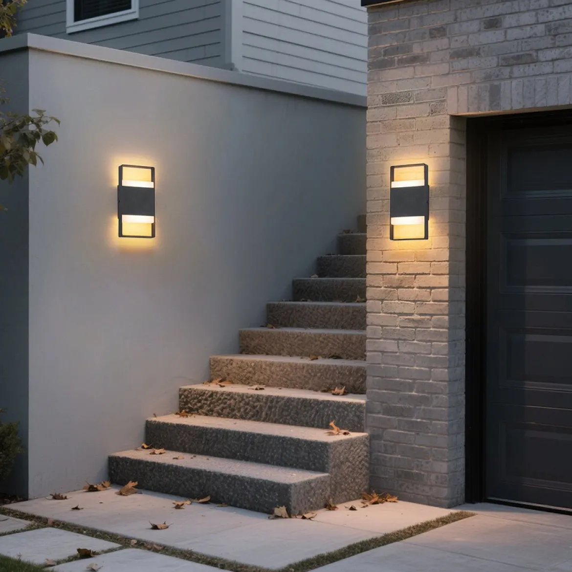 IP54 Minimalist Rectangle Dimmable LED Outdoor Wall Light