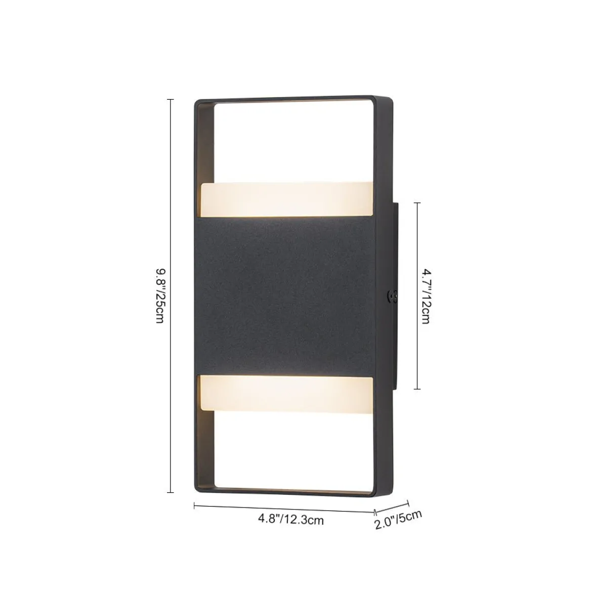 IP54 Minimalist Rectangle Dimmable LED Outdoor Wall Light
