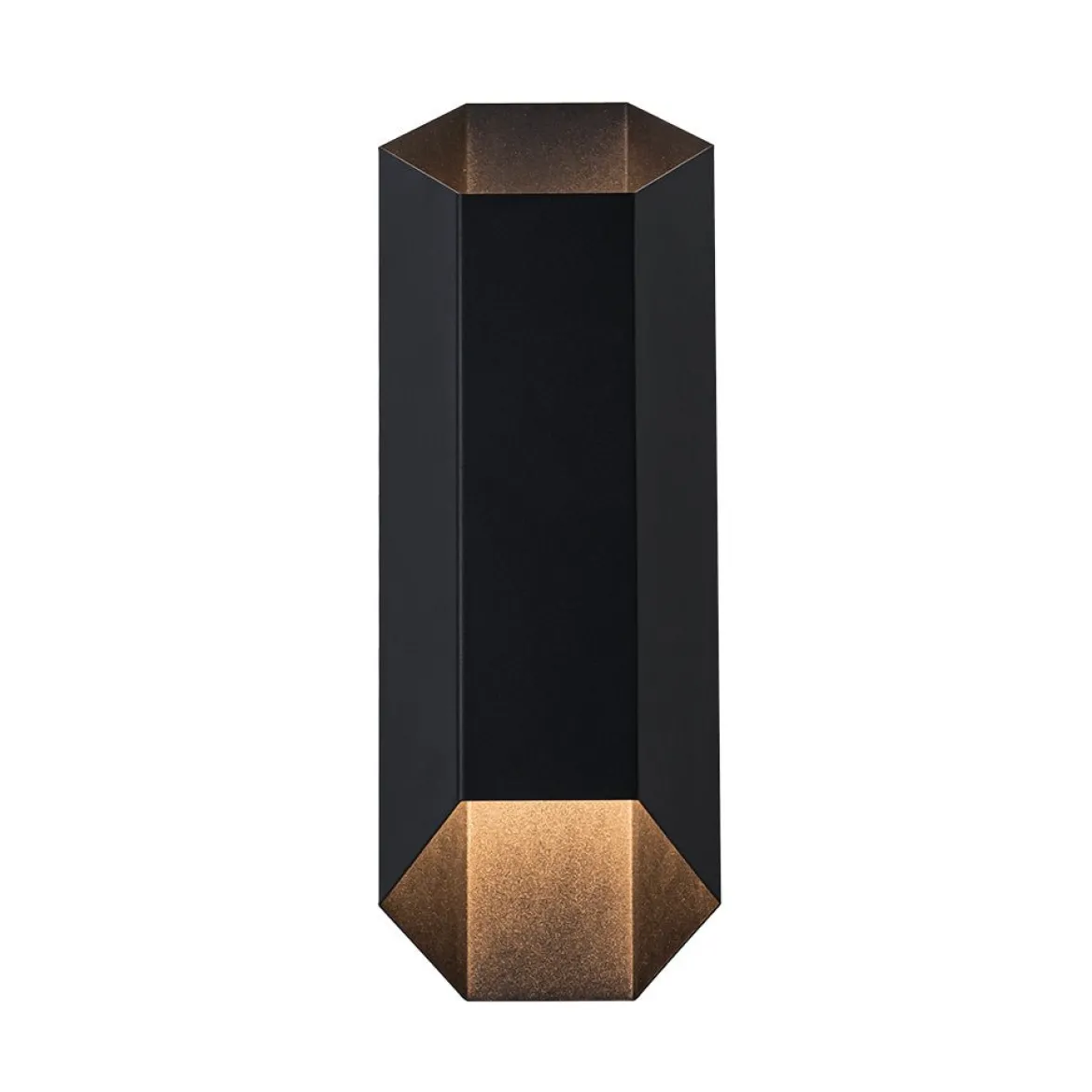 IP54 Up and Down Black Geometric Tube LED Outdoor Wall Light