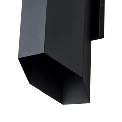 IP54 Up and Down Black Geometric Tube LED Outdoor Wall Light