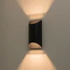 IP54 Up and Down Black Tunnel LED Outdoor Wall Lamp