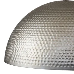 1-Light Antique Oversized Hammered Dome Pendant Light