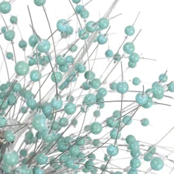 9-Light Blue Dandelion Firework Chandelier