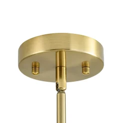 7-light Brass Sputnik Opal Glass Globe Bubble Chandelier
