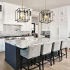 4-Light Candle Style Tiered Square Lantern Pendant