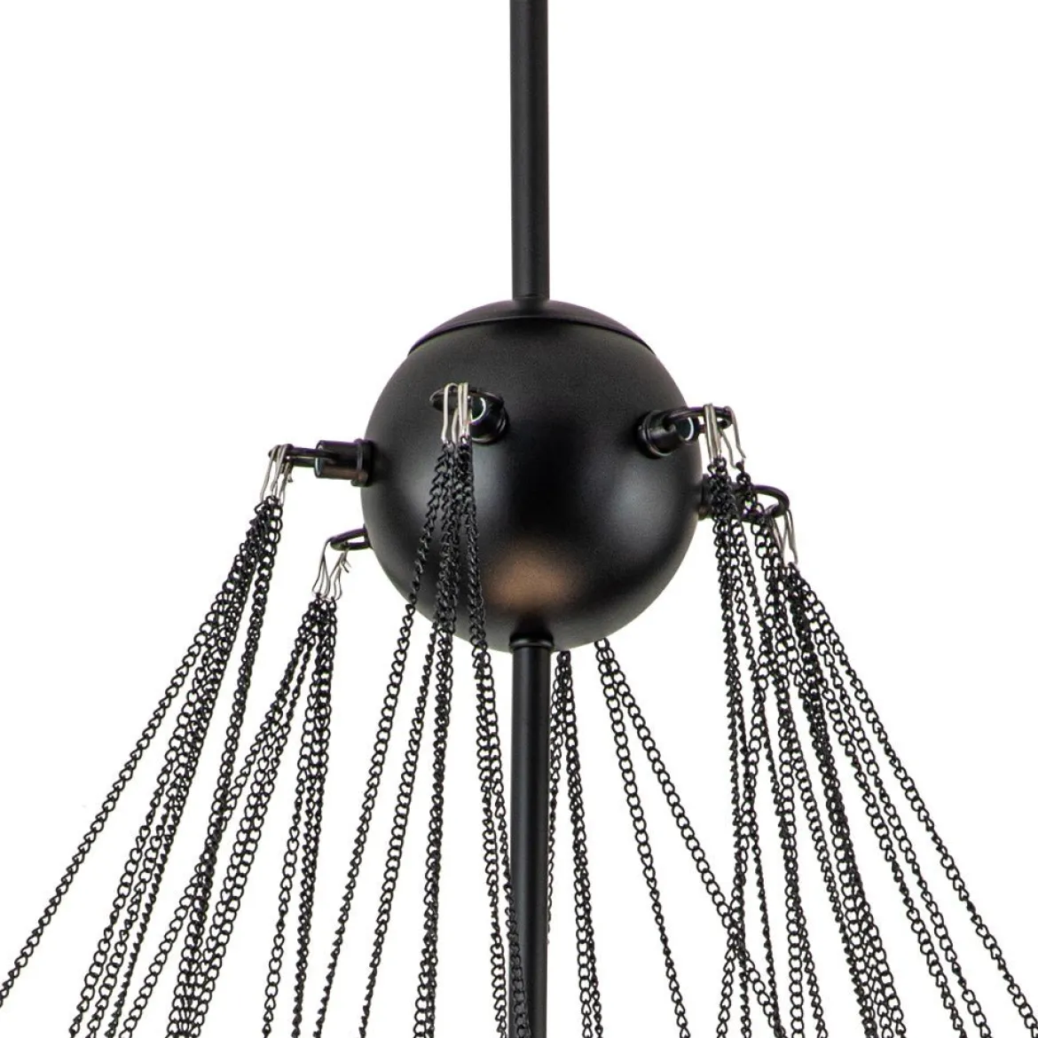 3-Light Cluster Frosted Glass Bubble Chandelier