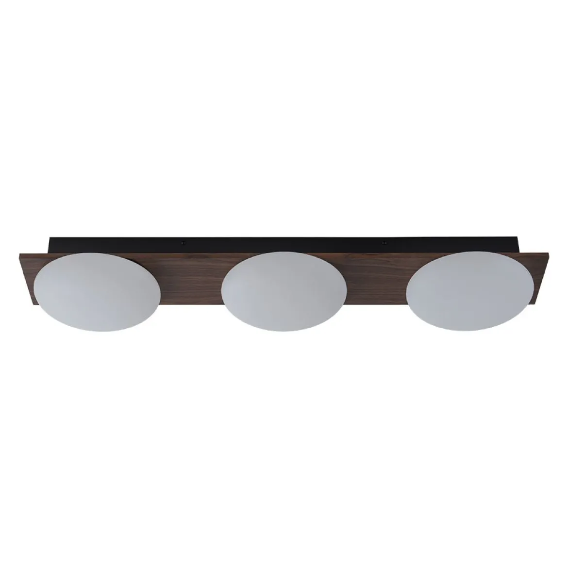 3-Light Dimmable LED Rustic Linear Flush Mount Light