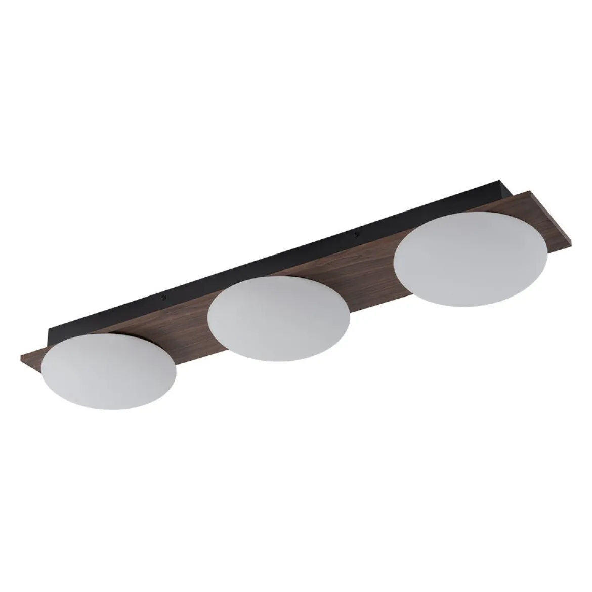 3-Light Dimmable LED Rustic Linear Flush Mount Light