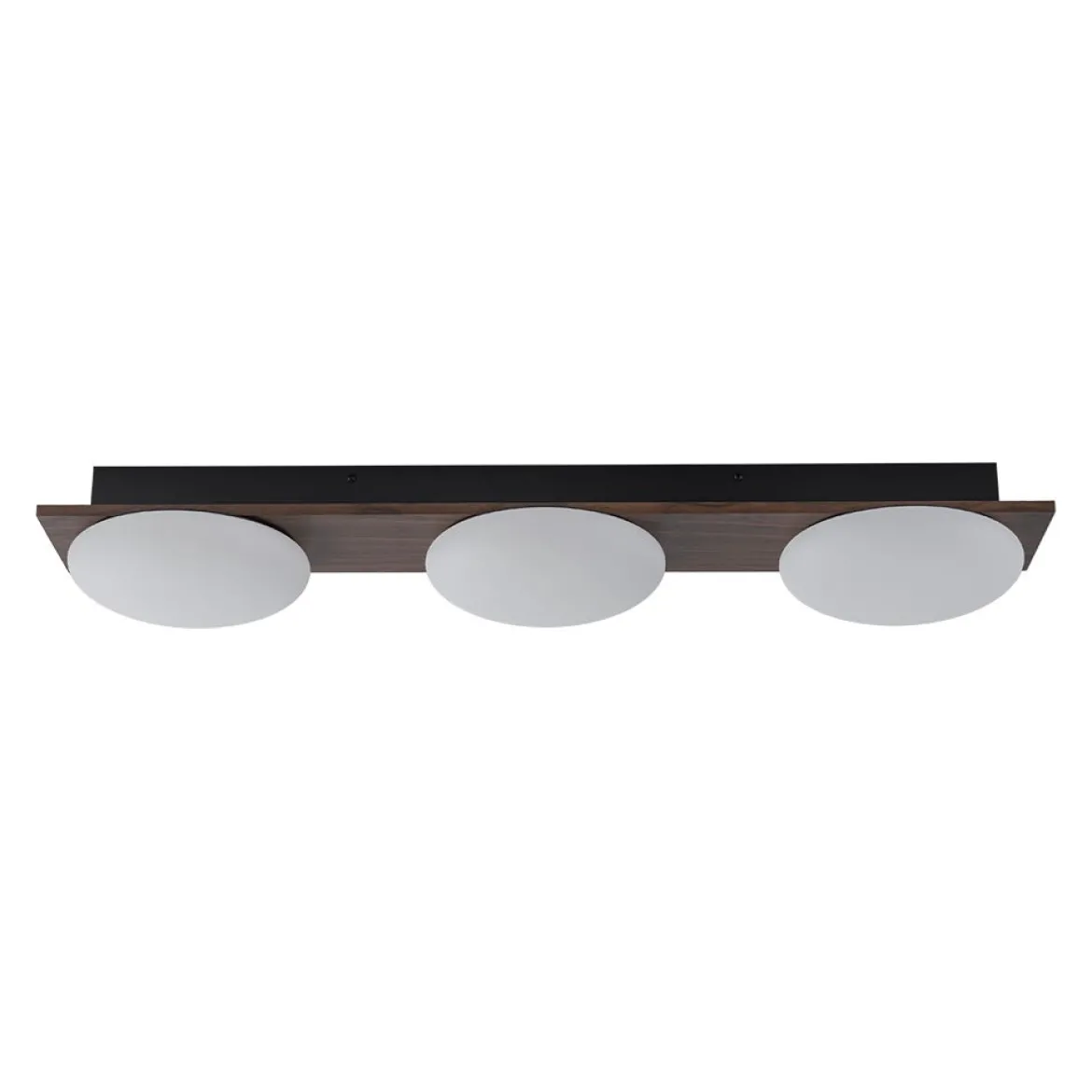 3-Light Dimmable LED Rustic Linear Flush Mount Light