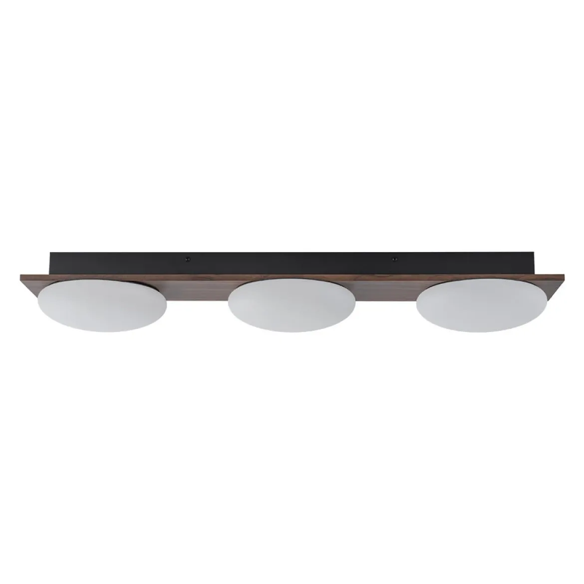 3-Light Dimmable LED Rustic Linear Flush Mount Light