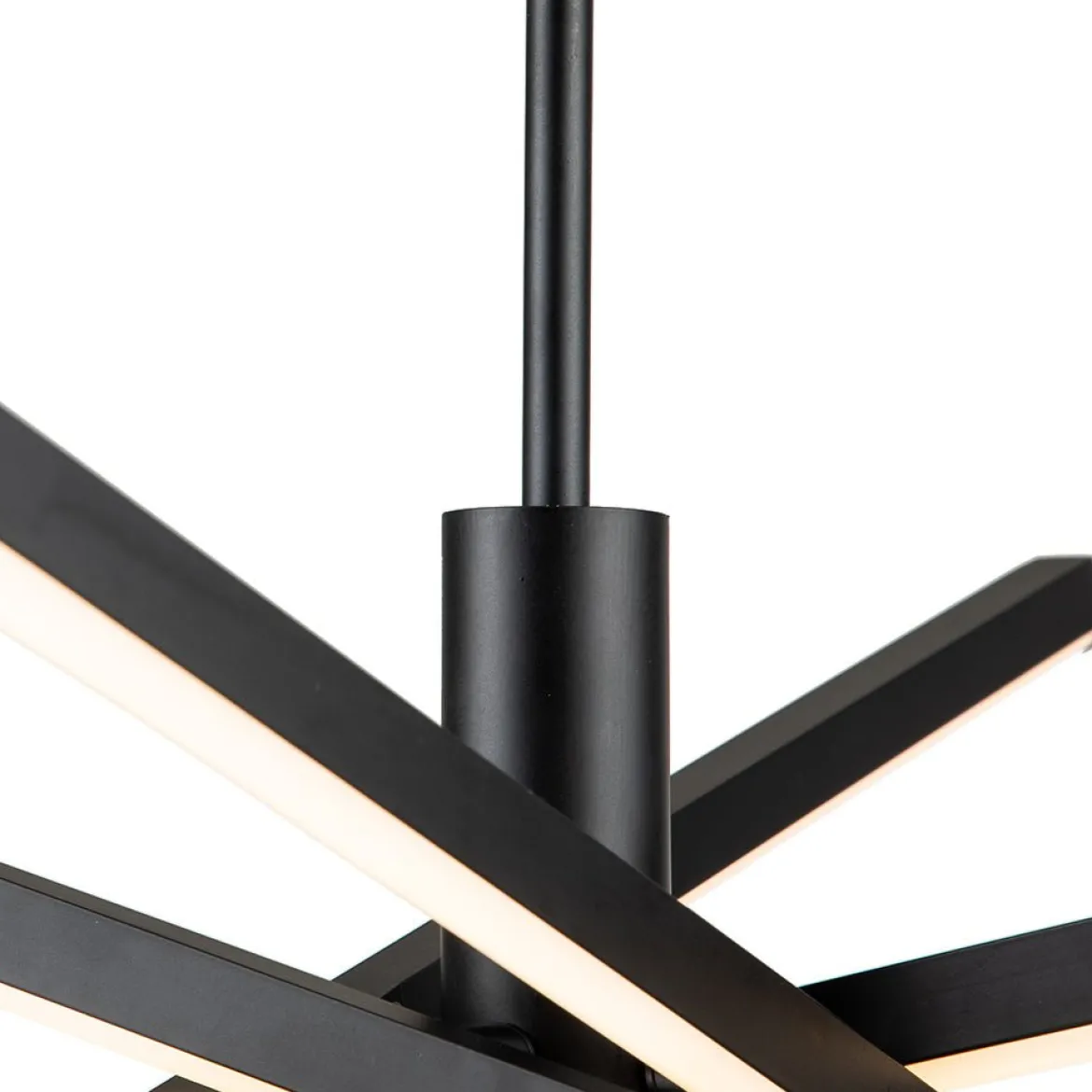 4-Light Dimmable LED Tube Sputnik Chandelier