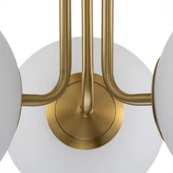 3-Light Frosted Glass Globe Ceiling Light