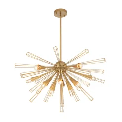 10-Light Geometric Sputnik Sunburst Chandelier