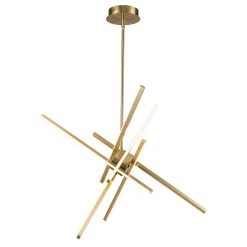 6-Light LED Rod Sputnik Chandelier