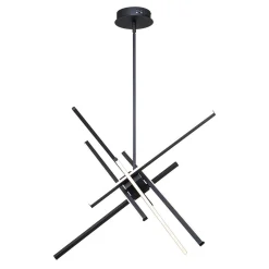 6-Light LED Rod Sputnik Chandelier