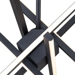 6-Light LED Rod Sputnik Chandelier