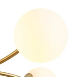 15-Light Opal Glass Globe Bubble Sputnik Branch Chandelier