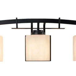 3-Light Shine Opal Glass Bathroom Vanity Wall Lamp