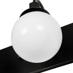 3-Light Shine Opal Glass Globe Bathroom Vanity Wall Sconce