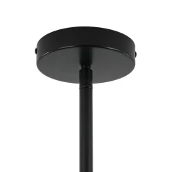 8-Light Vintage Sputnik Black Open Square Lantern Pendant