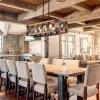 5-Light Wood Box Rectangle Chandelier Modern Farmhouse