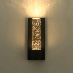 Linear Clear bubble Crystal Tube Dimmable LED Wall Lamp