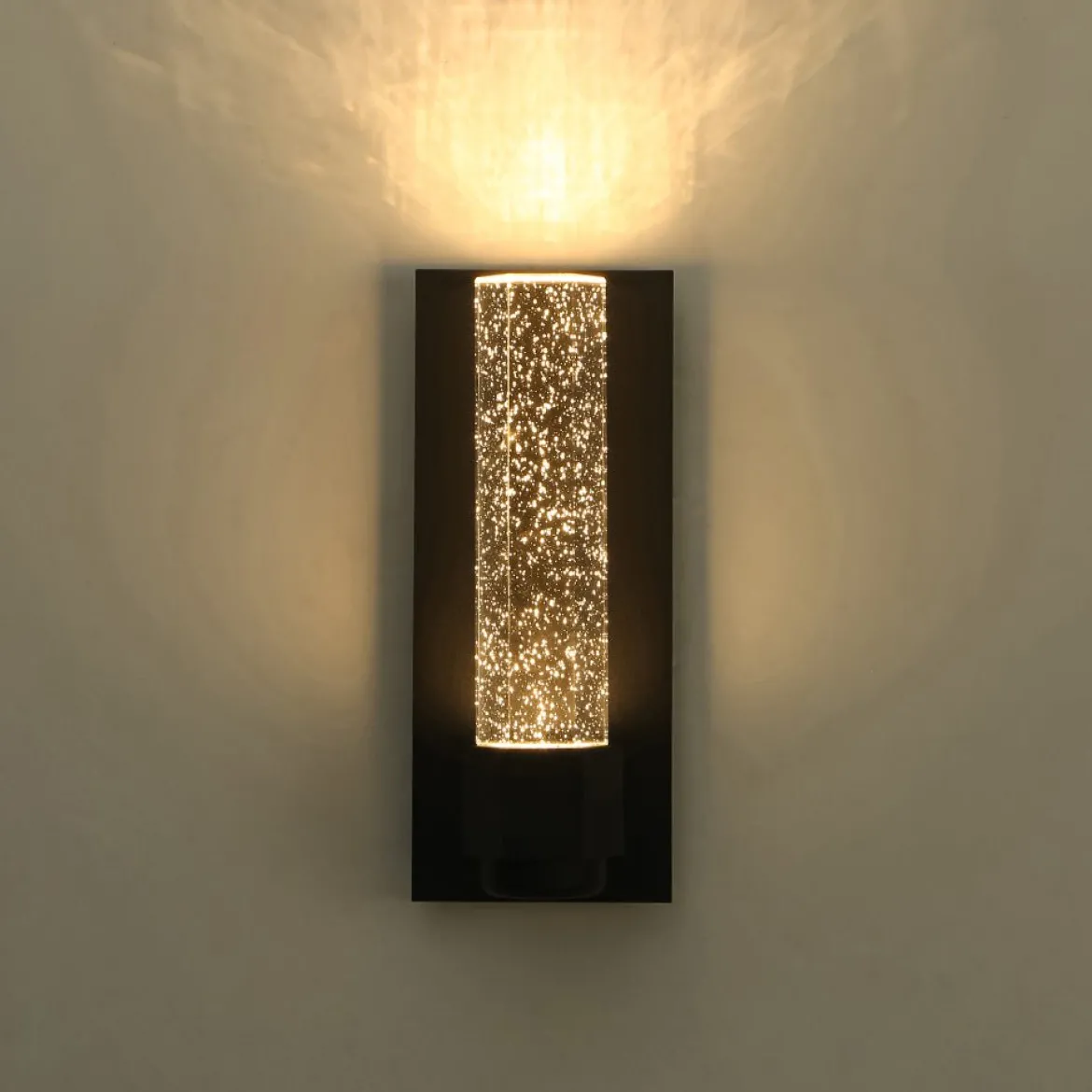 Linear Clear bubble Crystal Tube Dimmable LED Wall Lamp