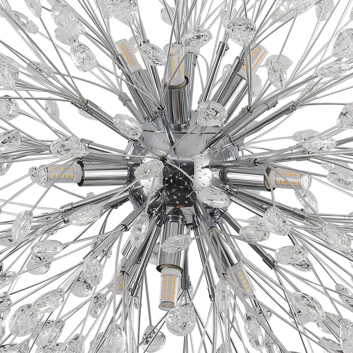 Luxury Bloom Dandelion Crystal Firework Chandelier