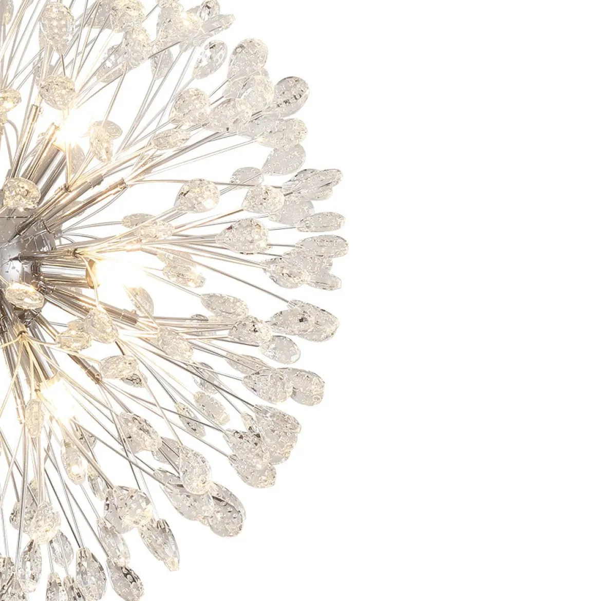 Luxury Bloom Dandelion Crystal Firework Chandelier