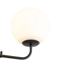 Luxury 4-Light Shine Opal Glass Globe Sputnik Chandelier