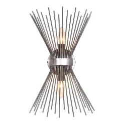 Mid Century 2-Light Sunburst Wall Sconce