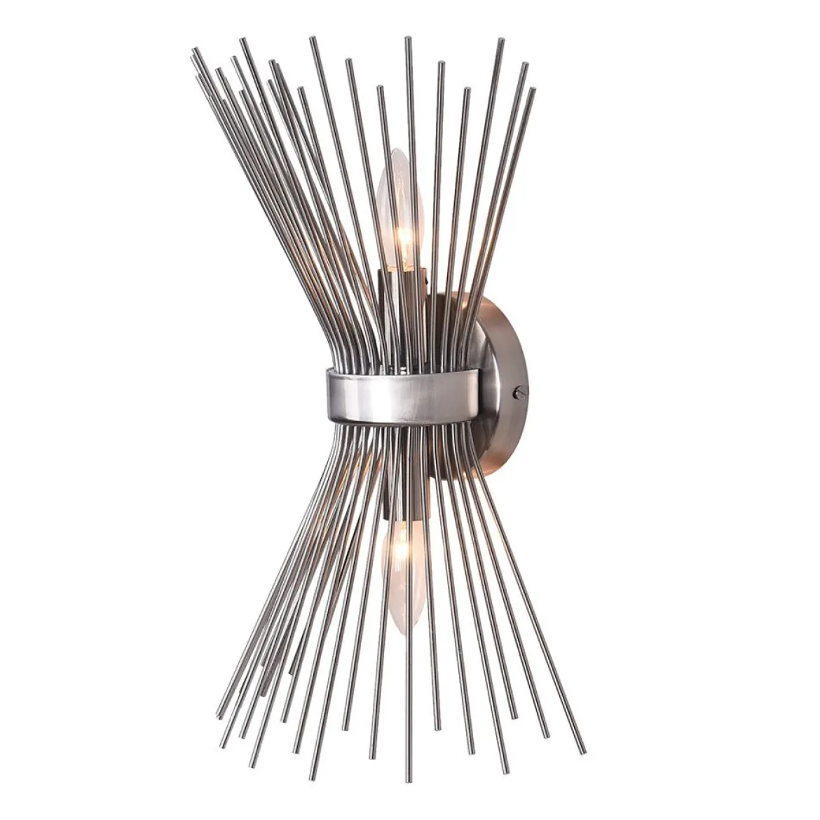 Mid Century 2-Light Sunburst Wall Sconce