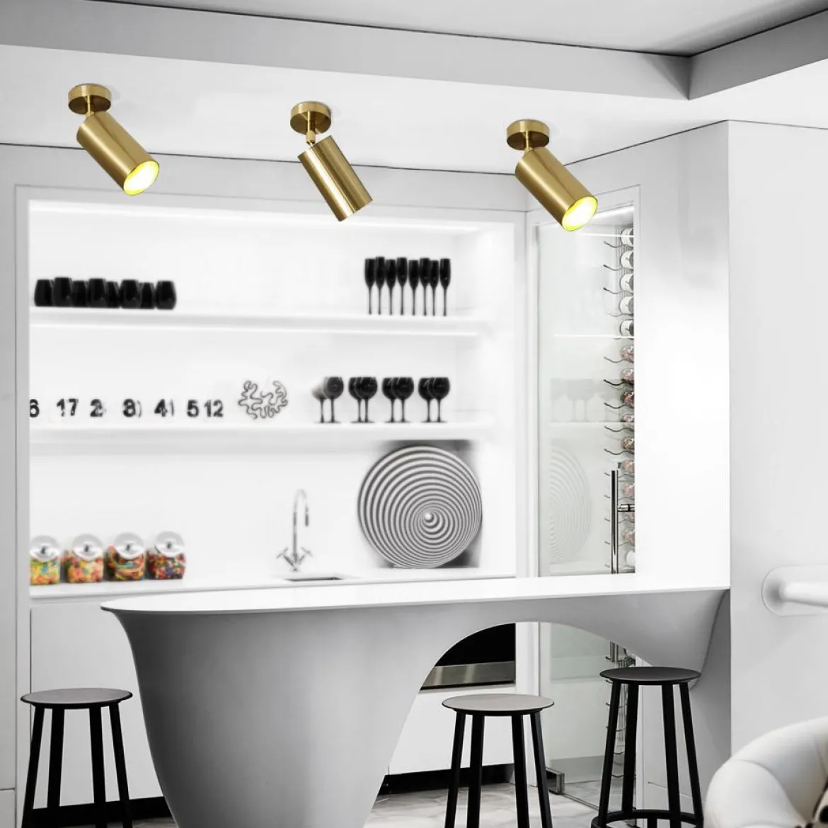 Mid-century 1-light Ceiling Spotlight
