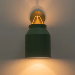 Mid-Century 1-Light Hanging Jar Shade Wall Sconce