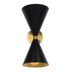 Mid-Century Modern Black Wall Sconce