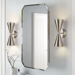 Mid-Century Modern 2-Light Up Down Cone Wall Sconce