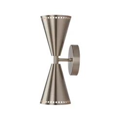 Mid-Century Modern 2-Light Up Down Cone Wall Sconce